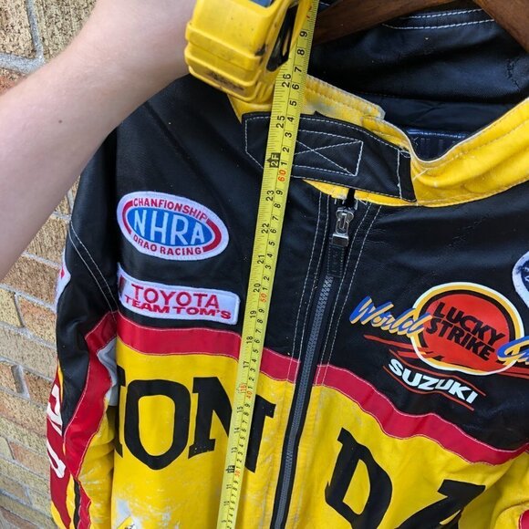 Vintage 1974 Honda Racing Jacket LEATHER RACING JACKET - Picture 3 of 16